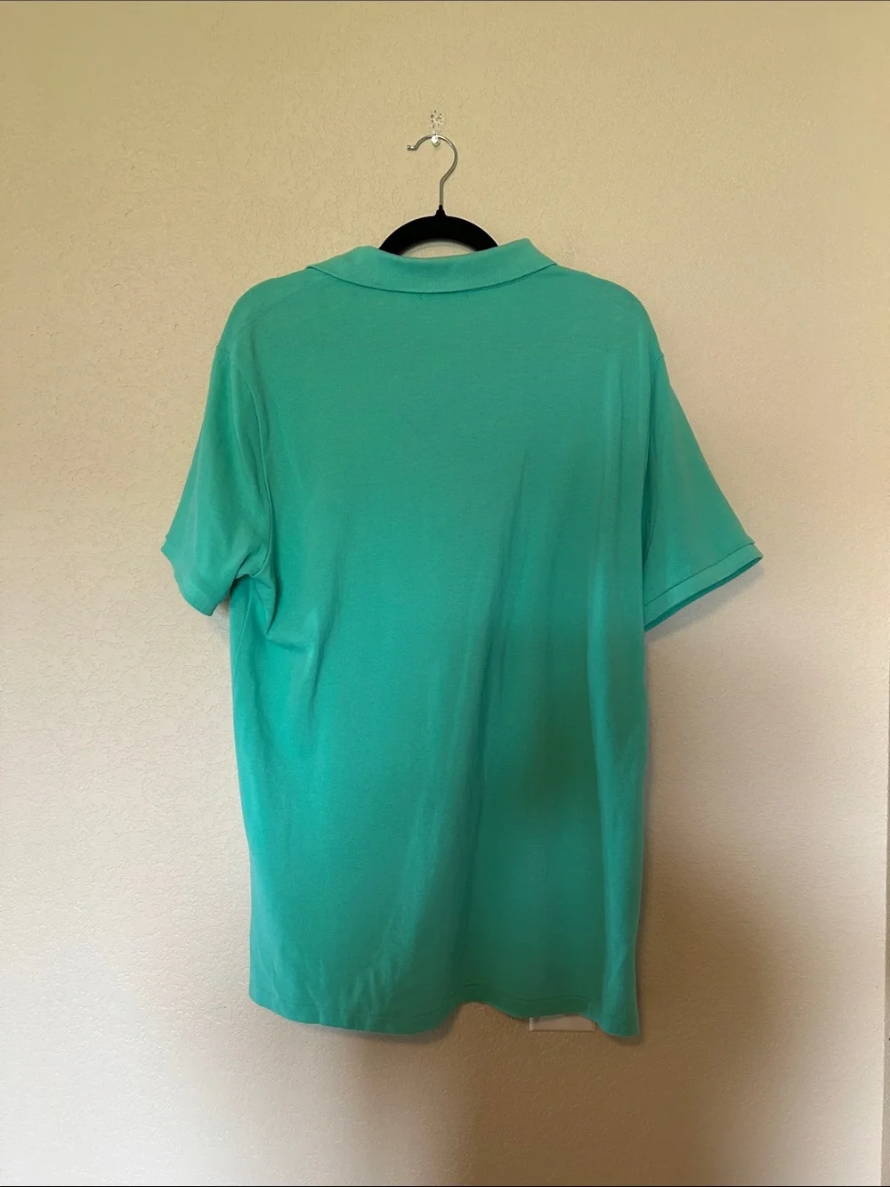 Polo Ralph Lauren Custom Slim Fit Polo Shirt Aqua Turquoise Cotton Men’s Large
